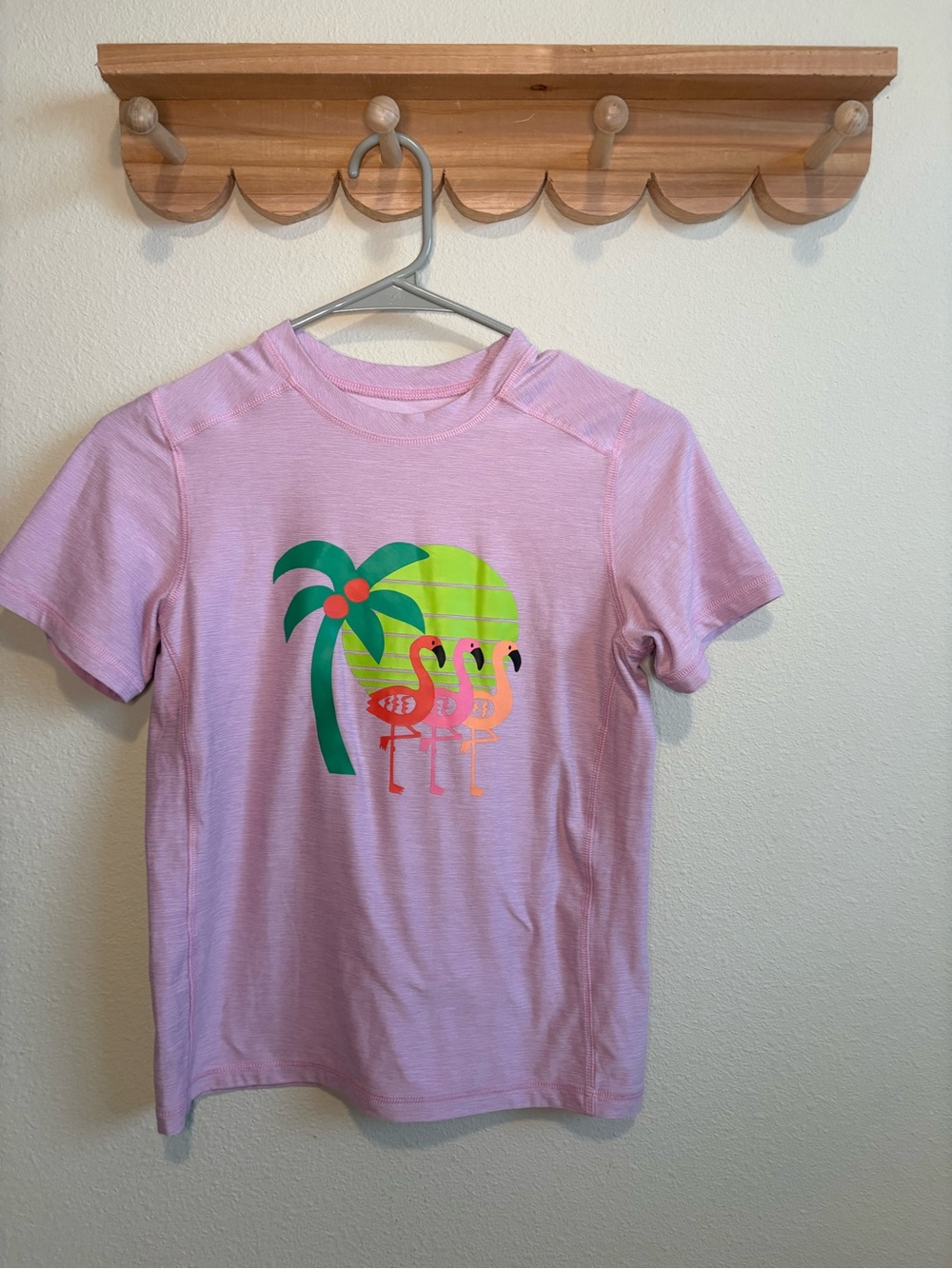 Hanna Andersson Light Pink Flamingo Tee